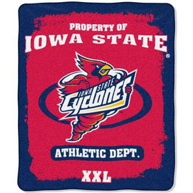 Iowa State Cyclones NCAA Property of" Micro Raschel Blanket (50"x60")"iowa 