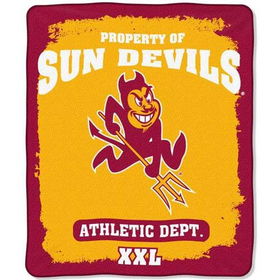 Arizona State Sun Devils NCAA Property of" Micro Raschel Blanket (50"x60")"arizona 
