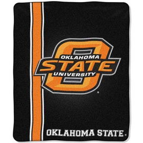 Oklahoma State Cowboys NCAA Royal Plush Raschel Blanket (Jersey Mesh Series) (50x60")"oklahoma 