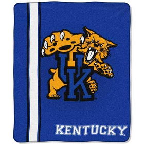 Kentucky Wildcats NCAA Royal Plush Raschel Blanket (Jersey Mesh Series) (50x60")"kentucky 