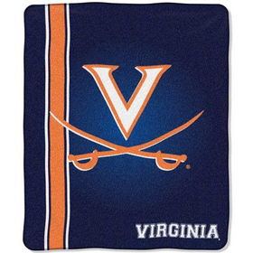 Virginia Cavaliers NCAA Royal Plush Raschel Blanket (Jersey Mesh Series) (50x60")"virginia 