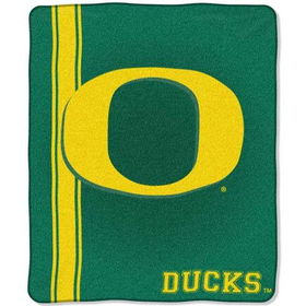 Oregon Ducks NCAA Royal Plush Raschel Blanket (Jersey Mesh Series) (50x60")"oregon 