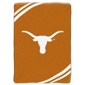 Texas Longhorns NCAA Royal Plush Raschel Blanket (Force Series) (60x80")"texas 
