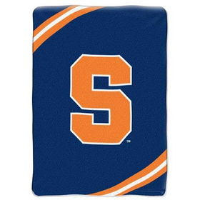Syracuse Orangemen NCAA Royal Plush Raschel Blanket (Force Series) (60x80")"syracuse 