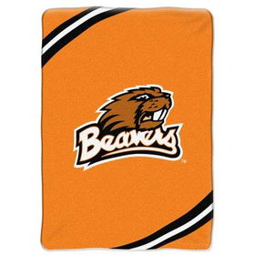 Oregon State Beavers NCAA Royal Plush Raschel Blanket (Force Series) (60x80")"oregon 