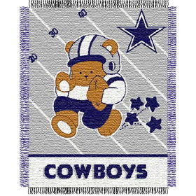 Dallas Cowboys NFL Triple Woven Jacquard Throw (Baby Series) (36x46")"dallas 