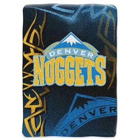 Denver Nuggets NBA Royal Plush Raschel Blanket (Fierce Series) (60x80")"denver 