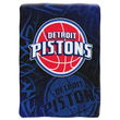 Detroit Pistons NBA Royal Plush Raschel Blanket (Fierce Series) (60x80")"