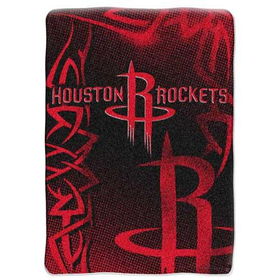 Houston Rockets NBA Royal Plush Raschel Blanket (Fierce Series) (60x80")"houston 