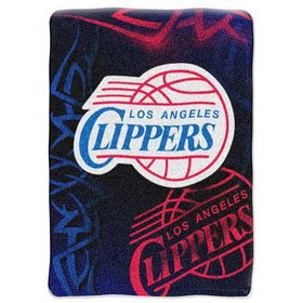 Los Angeles Clippers NBA Royal Plush Raschel Blanket (800 Series) (60x80")"los 