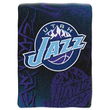 Utah Jazz NBA Royal Plush Raschel Blanket (Fierce Series) (60x80")"