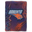 Charlotte Bobcats NBA Royal Plush Raschel Blanket (Fierce Series) (60x80")"