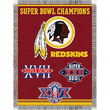Washington Redskins NFL Super Bowl Commemorative Woven Tapestry Throw (48x60")"
