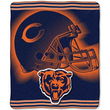 Chicago Bears NFL Royal Plush Raschel Blanket (Tonal Series) (50 x 60")"