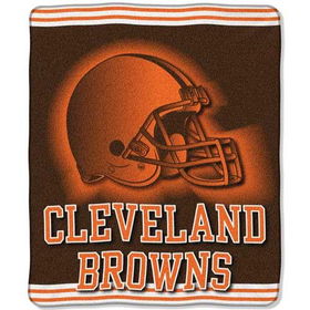 Cleveland Browns NFL Royal Plush Raschel Blanket (Tonal Series) (50 x 60")"cleveland 