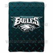 Philadelphia Eagles NFL Royal Plush Raschel Blanket (Diamond)  (60x80")"