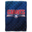 New York Giants NFL Royal Plush Raschel Blanket (Diamond)  (60x80")"