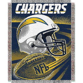 San Diego Chargers NFL Triple Woven Jacquard Throw (Spiral Series) (48x60")"san 