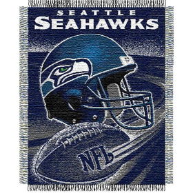 Seattle Seahawks NFL Triple Woven Jacquard Throw (Spiral Series) (48x60")"seattle 