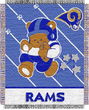 Saint Louis Rams NFL Triple Woven Jacquard Throw (Baby Series) (36x46")"
