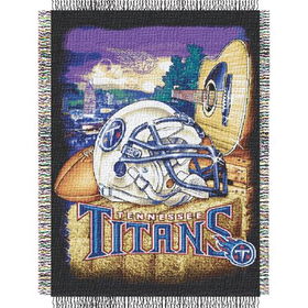 Tennessee Titans NFL Woven Tapestry Throw (Home Field Advantage) (48x60")"tennessee 