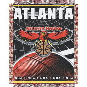 Atlanta Hawks NBA Triple Woven Jacquard Throw (019 Series) (48x60")"atlanta 