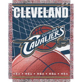 Cleveland Cavaliers NBA Triple Woven Jacquard Throw (019 Series) (48x60")"cleveland 