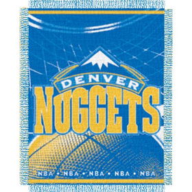Denver Nuggets NBA Triple Woven Jacquard Throw (019 Series) (48x60")"denver 