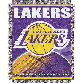 Los Angeles Lakers NBA Triple Woven Jacquard Throw (019 Series) (48x60")"los 