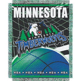 Minnesota Timberwolves NBA Triple Woven Jacquard Throw (019 Series) (48x60")"minnesota 
