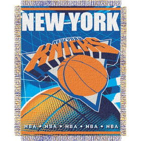 New York Knicks NBA Triple Woven Jacquard Throw (019 Series) (48x60")"york 
