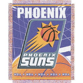 Phoenix Suns NBA Triple Woven Jacquard Throw (019 Series) (48x60")"phoenix 