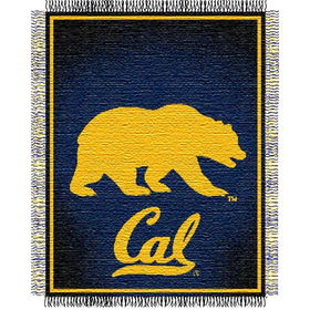 California Berkeley Bears NCAA Triple Woven Jacquard Throw (019 Focus) (48x60")"california 