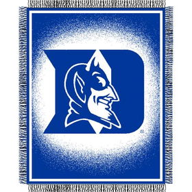 Duke Blue Devils NCAA Triple Woven Jacquard Throw (019 Focus) (48x60")"duke 