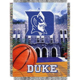 Duke Blue Devils NCAA Woven Tapestry Throw (Home Field Advantage) (48x60")"duke 