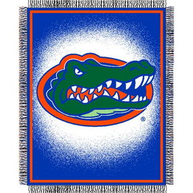 Florida Gators NCAA Triple Woven Jacquard Throw (019 Focus) (48x60")"florida 