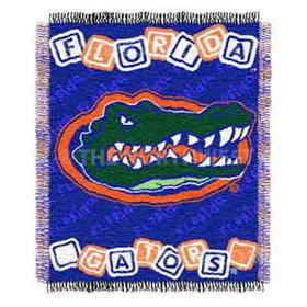 Florida Gators NCAA Triple Woven Jacquard Throw (044 Series) (36x46")"florida 