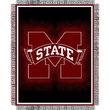 Mississippi Bulldogs NCAA Triple Woven Jacquard Throw (019 Focus) (48x60")"