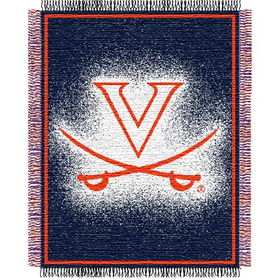 Virginia Cavaliers NCAA Triple Woven Jacquard Throw (019 Focus) (48x60")"virginia 