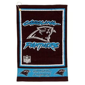 Carolina Panthers NFL Heavyweight Jacquard Golf Towel (16x24)carolina 