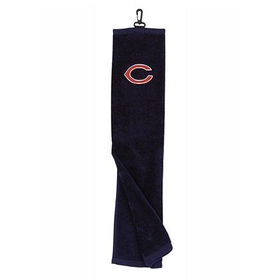 Chicago Bears NFL Embroidered Tri-Fold Golf Towel (16x26)chicago 