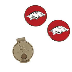 Arkansas Razorbacks NCAA Hat Clip & Ball Markerarkansas 