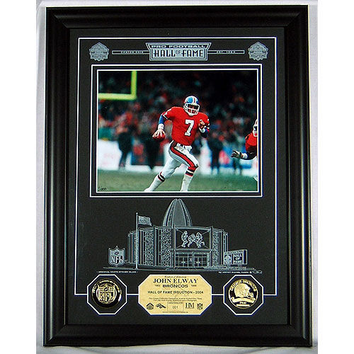 John Elway Hof Archival Etched Glass Photomintjohn 