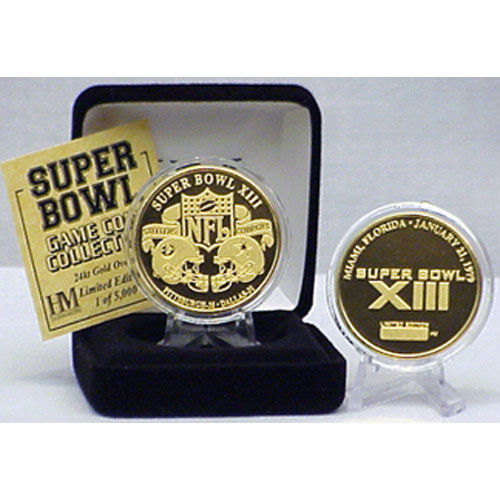 24kt Gold Super Bowl XIII flip coingold 