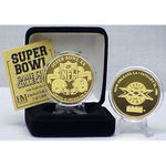 24kt Gold Super Bowl XX flip coin