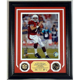 Matt Linehart Autographed Photo Mint W/ 2 24Kt Gold Coinsmatt 