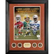 NFL All Time Leaders Autographed 16 x 20" Photo Mint with Four 24KT Gold Coins"