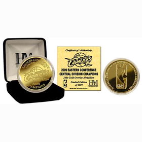 Cleveland Cavaliers 2009 Central Division Champions 24KT Gold  Coincleveland 