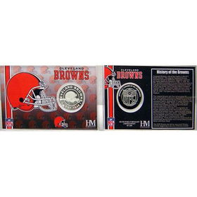 Cleveland Browns Team History Coin Cardcleveland 