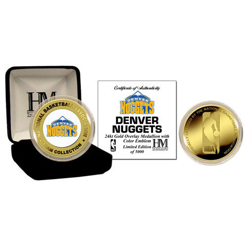 Denver Nuggets 24Kt Gold And Color Team Coindenver 